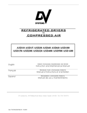 DV Systems ASD40 Manuel D'instructions Et D'entretien