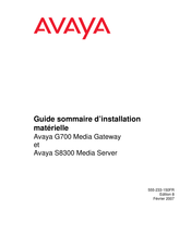 Avaya S8300B Media Server Guide D'installation Matérielle