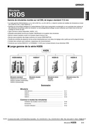 Omron H3DS-F Mode D'emploi