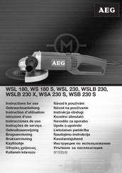 AEG WS 180 S Instructions D'utilisation