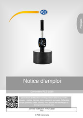 PCE Instruments 2550 Notice D'emploi