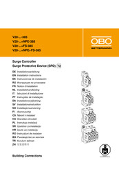 OBO Bettermann V20+NPE+FS-385 Serie Notice D'installation