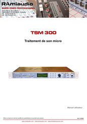 Ramiaudio TSM 300 Manuel Utilisateur