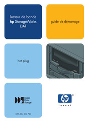 HP StorageWorks DAT Guide De Démarrage