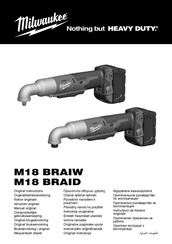 Milwaukee M18 BRAID Notice Originale