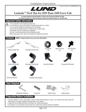 LUND Latitude Instructions D'installation