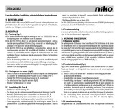 Niko 350-20053 Mode D'emploi