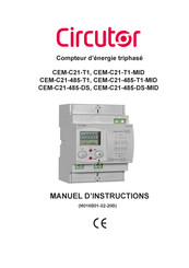 Circutor CEM-C21-485-DS-MID Manuel D'instructions