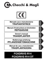 Checchi & Magli FOXDRIVE-R14 Manuel D'instructions Et D'entretien