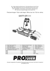 PROUSER SAFFIER III Notice D'assemblage Et De Sécurité