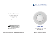Grandstream GWN7615 Guide D'installation Rapide