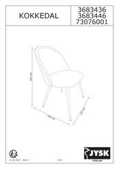 Jysk KOKKEDAL 3683446 Mode D'emploi