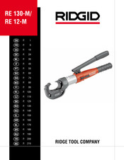 RIDGID RE 130-M Manuel