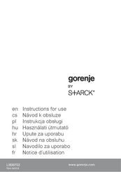Gorenje STARCK GCW641ST Notice D'utilisation
