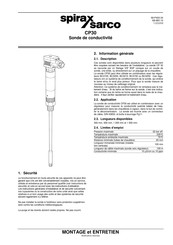 Spirax Sarco CP30 Mode D'emploi