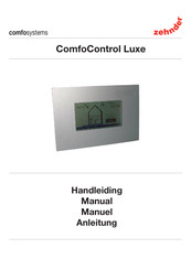 Zehnder ComfoControl Luxe Manuel