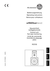IFM Electronic Efector 500 PS7570 Notice D'utilisation