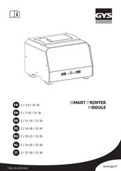 GYS Smart Printer Module Manuel D'utilisation