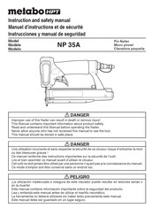 Metabo HPT NP 35A Manuel D'instructions Et De Sécurité