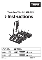 Thule EuroWay G2 923 Instructions