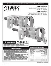 Sunex Tools SX556-2 Mode D'emploi