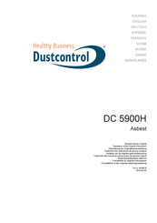 Dustcontrol DC 5900H Asbest Traduction Des Instructions De Service D'origine