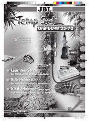 JBL TempSet Unit L-U-W 70 Guide Rapide
