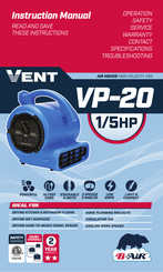 B-Air VENT VP-20 Manuel D'instructions