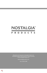 Nostalgia HDRHGR86AQ Instructions Et Recettes