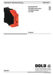 DOLD SAFEMASTER LG 7928 Mode D'emploi