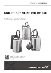 Grundfos Unilift KP 150 Instructions D'installation Et D'utilisation