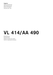 Gaggenau VL 414/AA 490 Notice D'utilisation