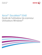 Xerox DocuMate 5540 Guide De L'utilisateur