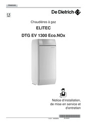De Dietrich ELITE CDTG EV 1300 Eco.NOx Notice D'installation, De Mise En Service Et D'entretien