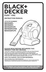 Black & Decker FLEX BDH1620FLFH Manuel D'instructions