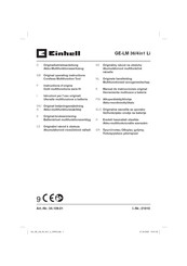 EINHELL GE-LM 36/4in1 Li Instructions D'origine