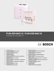 Bosch F.01U.508.717 Guide D'installation
