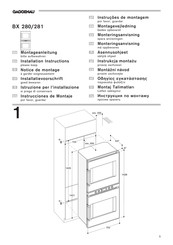 Gaggenau BX 281 Notice De Montage