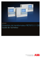 ABB Relion RET670 2.1 CEI Guide De L'acheteur