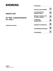 Siemens SIMATIC NET S7-1500 Instructions De Service