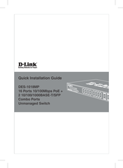 D-Link DES-1018MP Guide D'installation Rapide