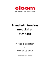 ELCOM TLM 5000 Notice D'utilisation Et De Maintenance