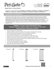 Midwest Pet Gate 2939SG-GL-3 Instructions De Montage