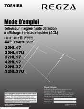 Toshiba REGZA 32HL37 Mode D'emploi