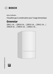 Bosch Greenstar ZWB35-3A Série Notice D'utilisation