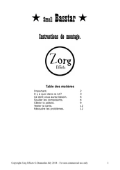 Zorg Effects Small Basstar Instructions De Montage