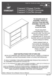 Storkcraft Crescent 3 03663-31-AC Mode D'emploi