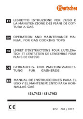 Bartscher LPG694F Livret D'instructions