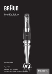 Braun MultiQuick 9 MQ 9037x Instructions