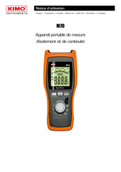 Kimo Instruments M70 Notice D'utilisation